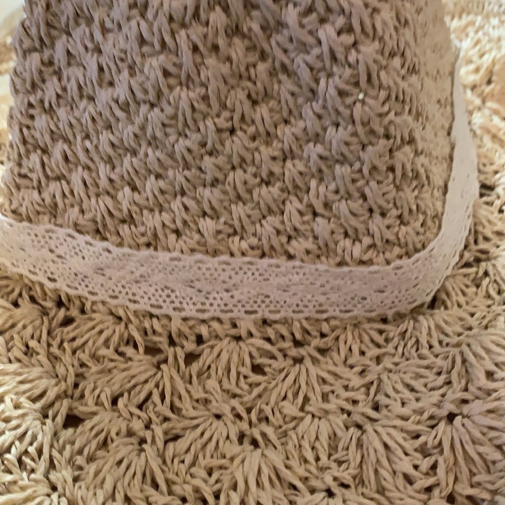 Beige Boho Wrap Around Ribbon Straw Hat - Picture 6 of 12